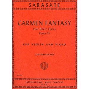 Sarasate, Pablo - Carmen Fantasy, Op. 25 - Violin and Piano - by Zino Francescatti - International